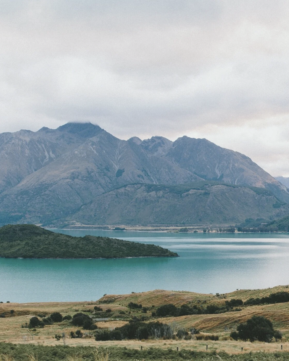 Mountain landscape with lake